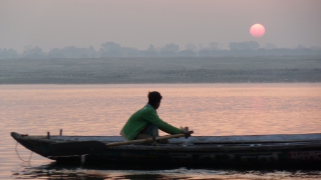 The Ganga in Varanasi (photo taken by Rick)