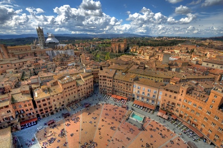 Siena.  We did not do this day trip last year. I am excited to see Siena for the first time (photo found on-line)